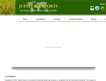 Tablet Screenshot of jupiterexports.com